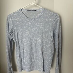 Proenza Schouler thin cotton long sleeve top! Lavender and white!